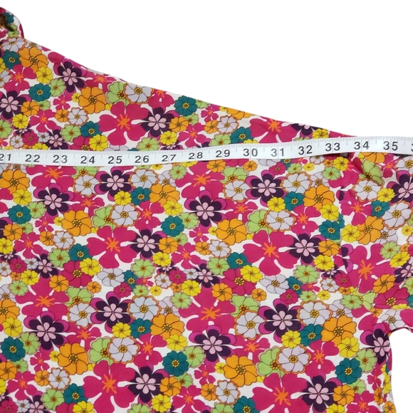 Nicobar Womens Floral Blouse Top Hippe Retro Free Size Flower Power - Picture 11 of 13